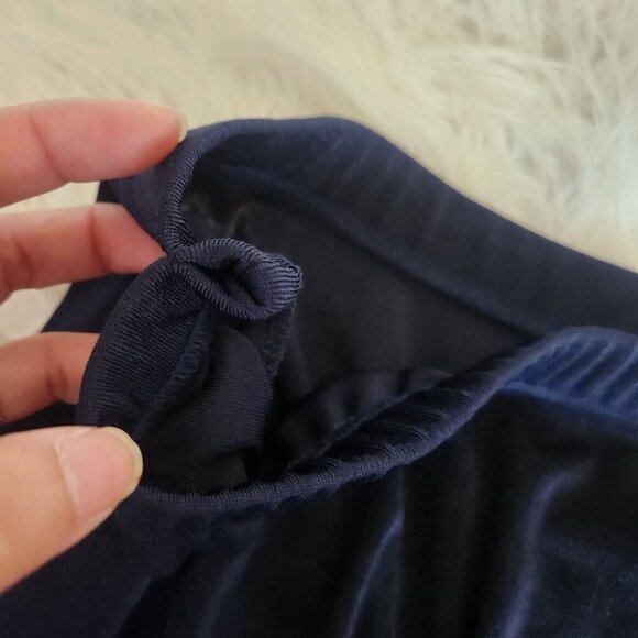 Giorgio Fiorlini Collection Slinky Skirt Size 22/24 Elastic Waist Stretch Blue - Picture 3 of 11